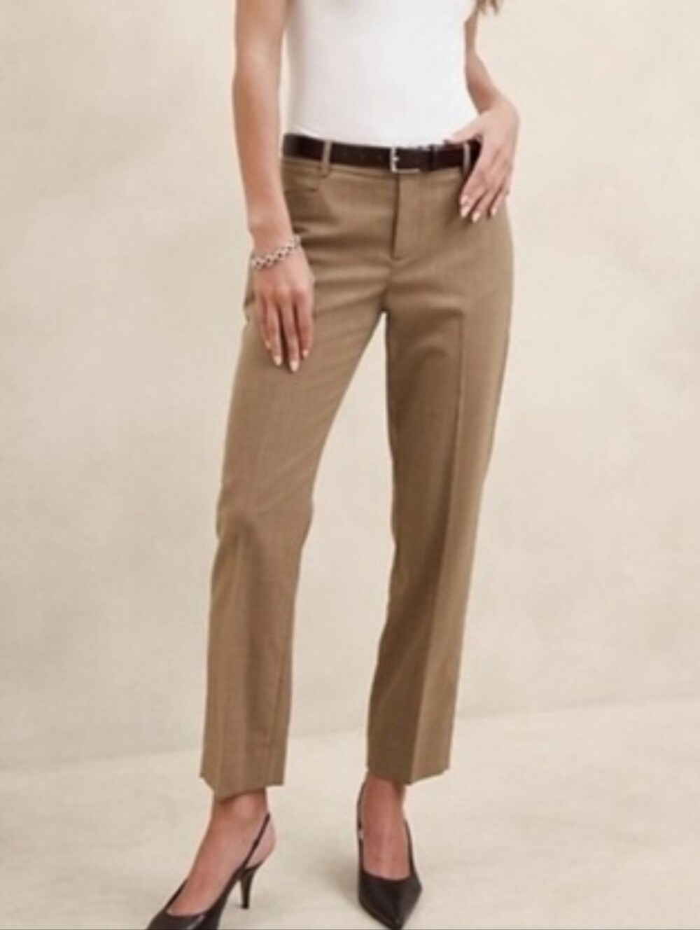 NWT Siena Slim Italian Wool Ankle Pant